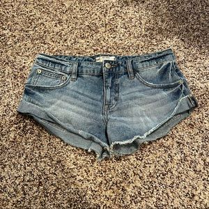 Free People Blue Denim Shorts